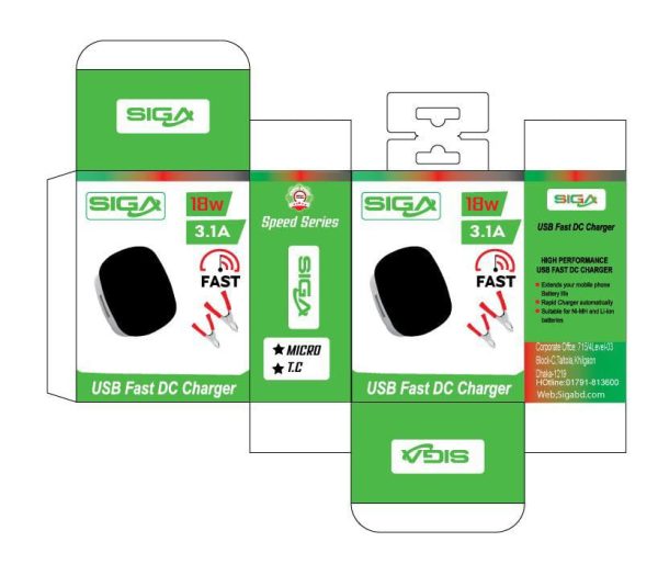 DC USB Fast 18W Charger